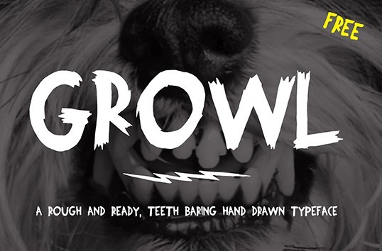 Growl - Free Font